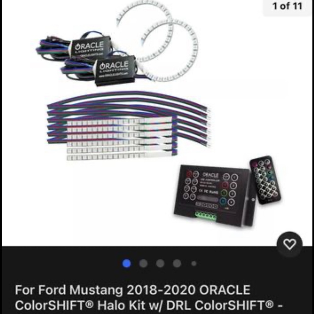 Silver and Red LED Lighting Kit - Picture 2 of 7